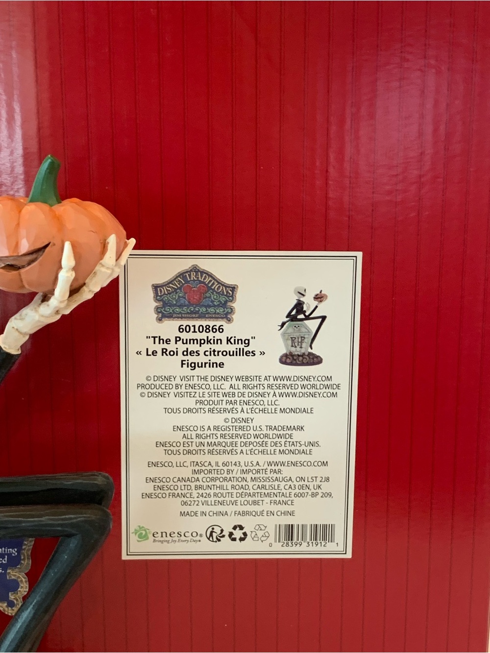 NEW Disney Traditions Jim Shore The Pumpkin King Jack Halloween #6010866 NIB - Picture 14 of 16